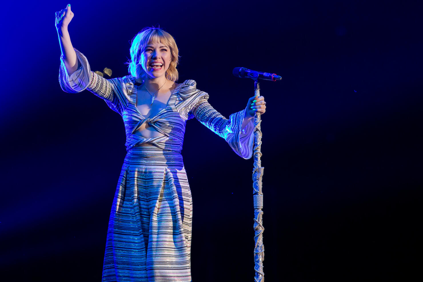 Carly Rae Jepsen opening up for Katy Perry at the Tacoma Dome. 