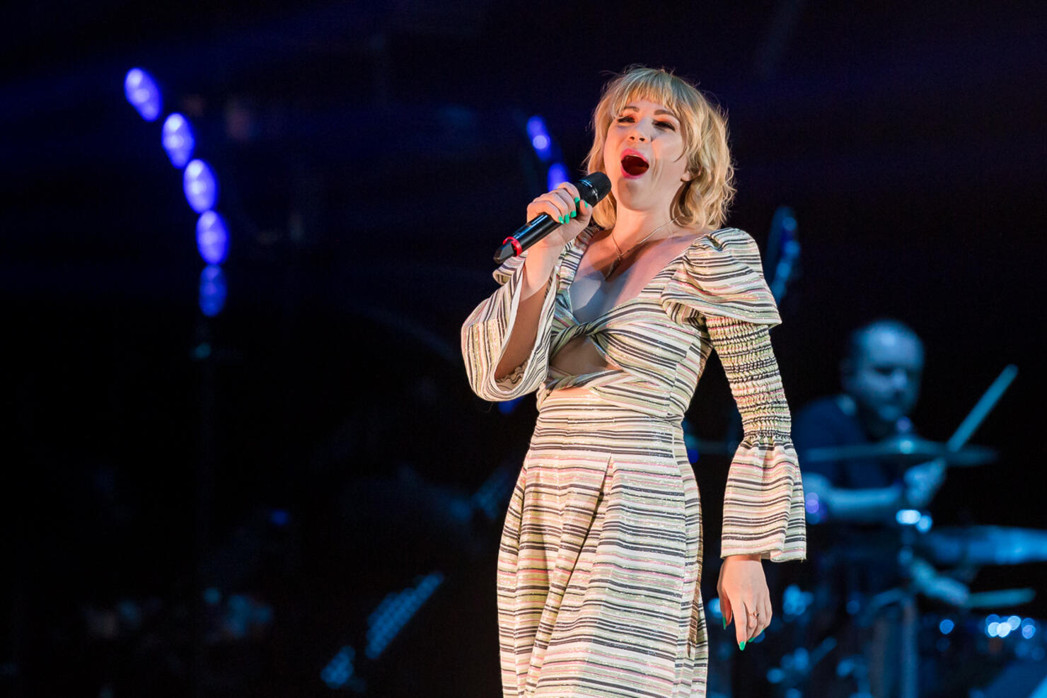 Carly Rae Jepsen opening up for Katy Perry at the Tacoma Dome. 