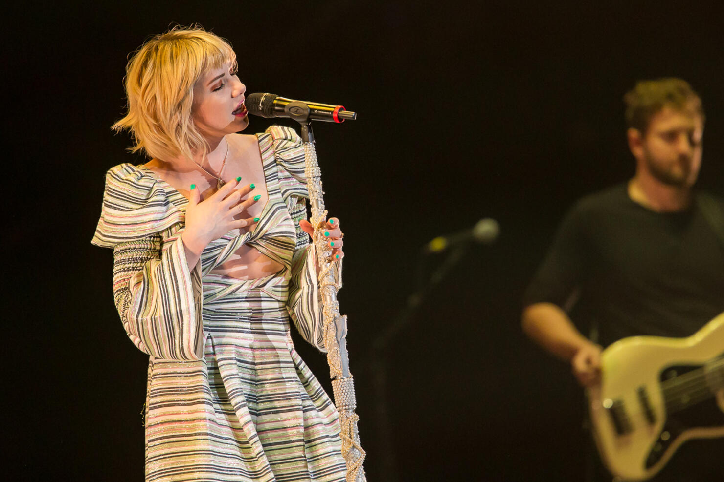 Carly Rae Jepsen opening up for Katy Perry at the Tacoma Dome. 