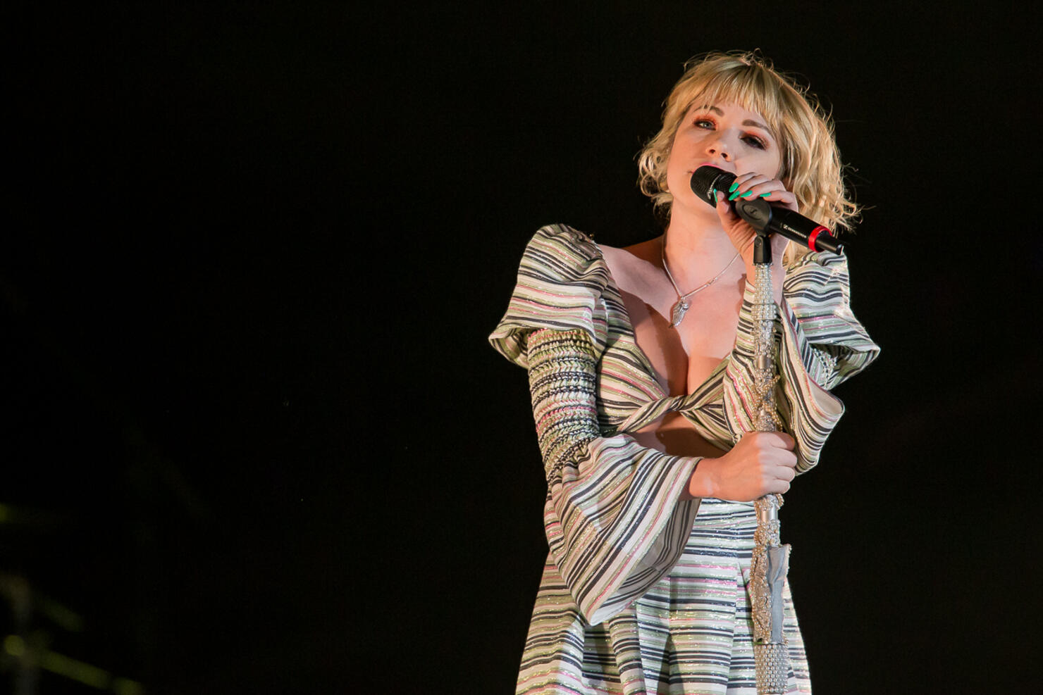 Carly Rae Jepsen opening up for Katy Perry at the Tacoma Dome. 