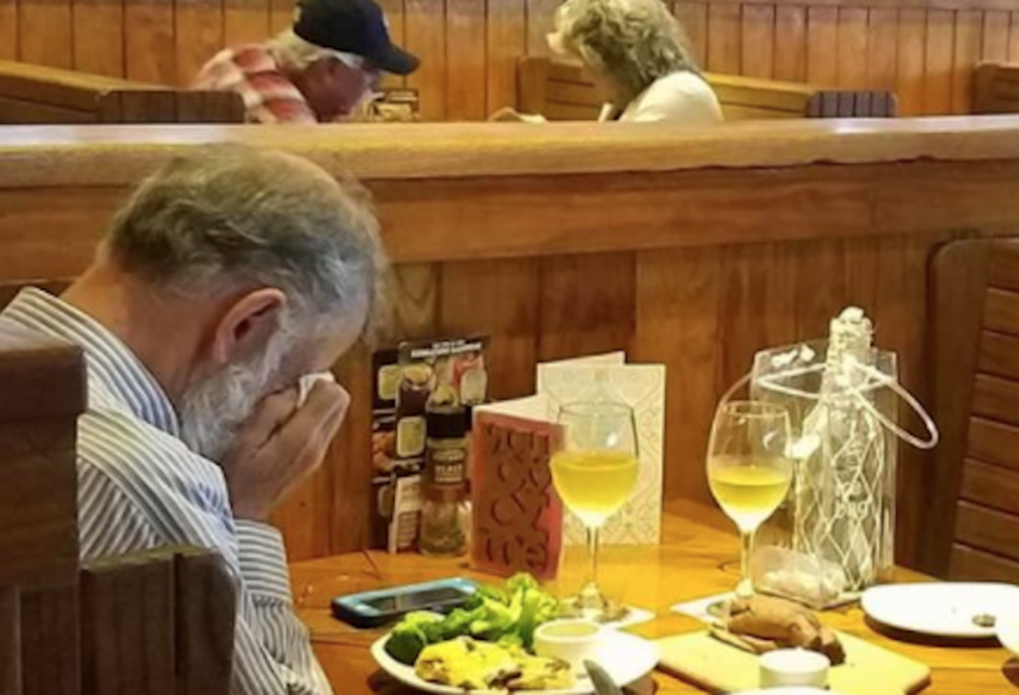 Heartbreaking Image Of Crying Widower On Valentine's Day Goes Viral