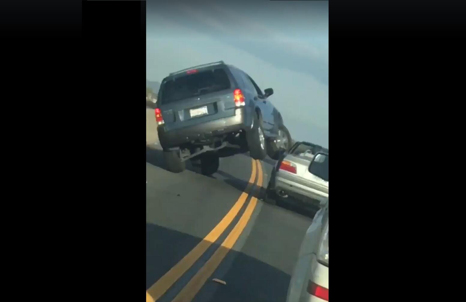 Driver Arrested After Bizarre Road Rage Incident In California Iheart