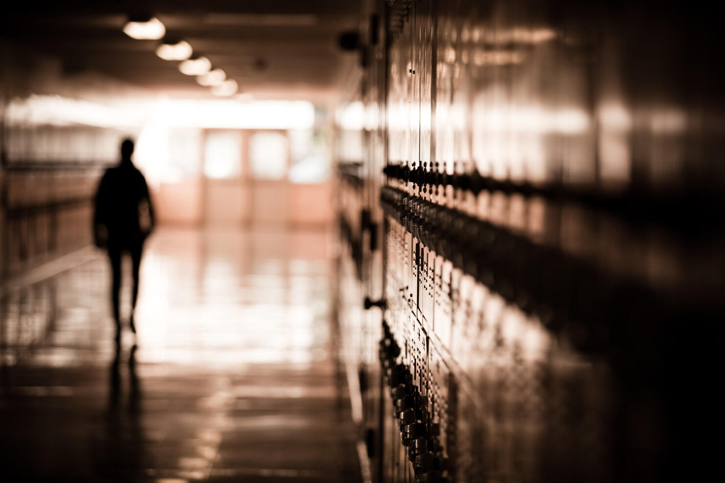 School Hallway Locker Getty RF