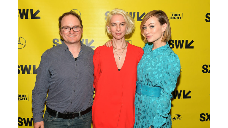 Sarah Daggar-Nickson, Alan Smith, and Olivia Wilde attend the 'A Vigilante' Premiere