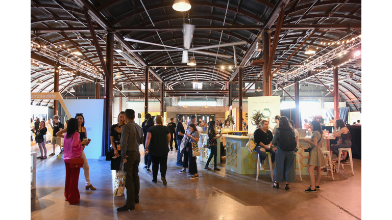 A view of the atmosphere during Bumble Presents: Empowering Connections at Fair Market 