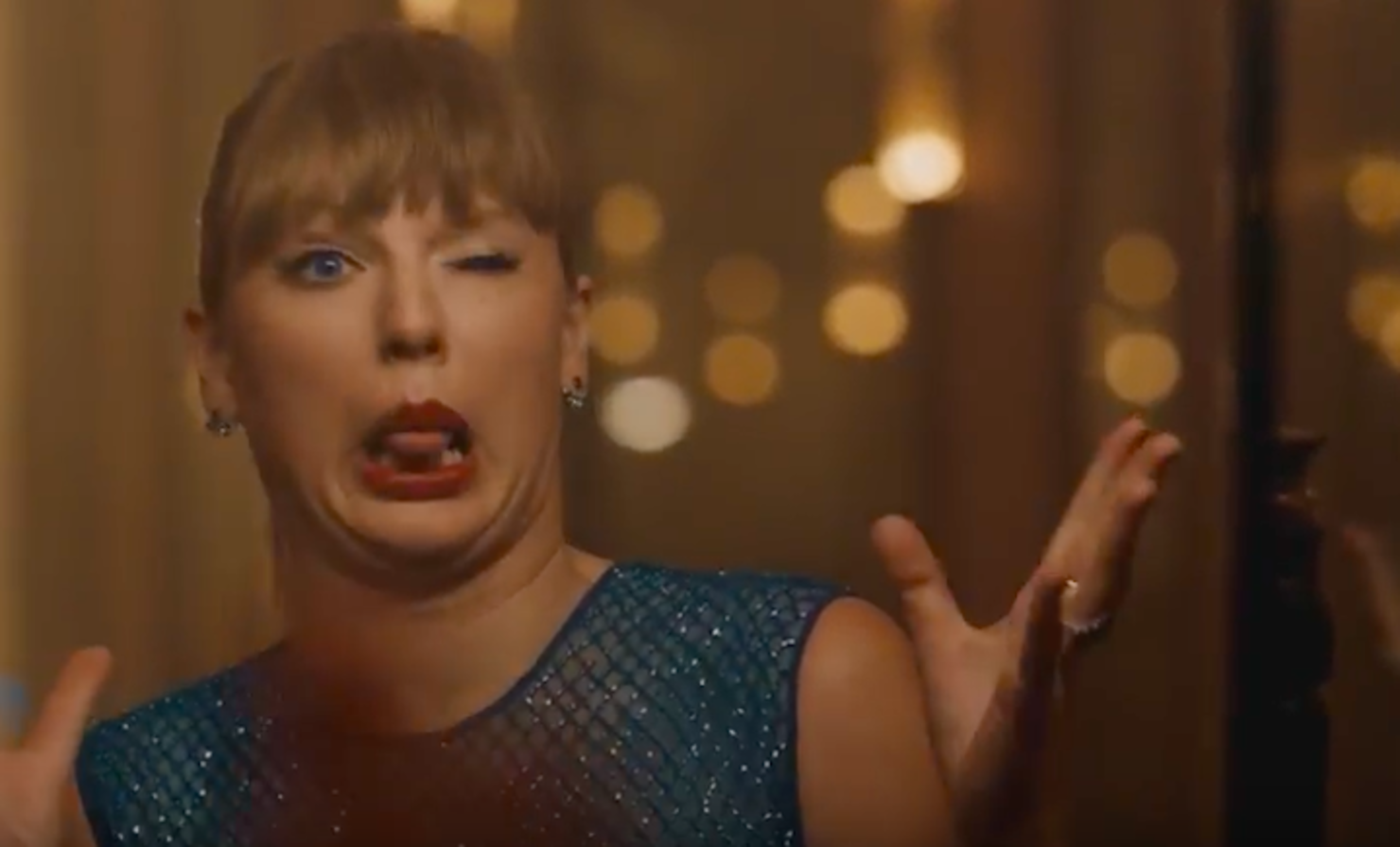 The Funniest Faces From Taylor Swifts ‘delicate Music Video Iheart