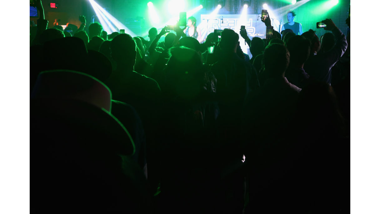 A view of the audience during the Ready Player One party