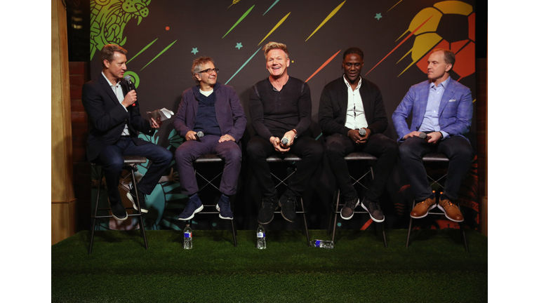 Rob Stone, David Worthen, Gordon Ramsay, Mario Melchiot and Eric Shanks attend 'PHENOMS' 2018 Soccer Documentary Mini-Series Launch Event