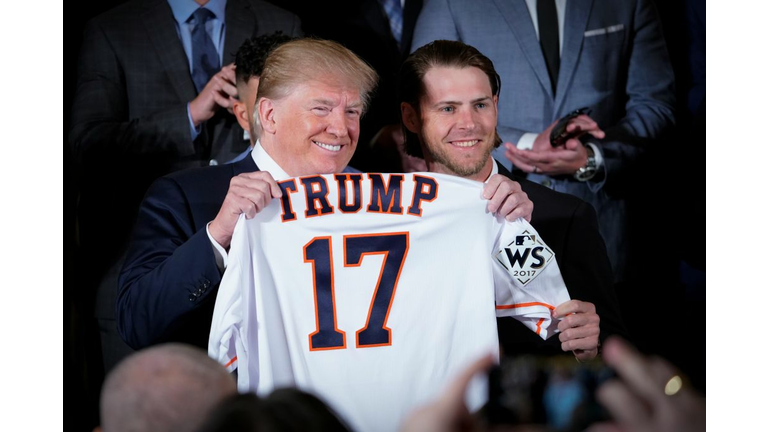 Trump with Astros