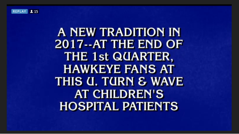 Jeopardy question on the Kinnick Wave