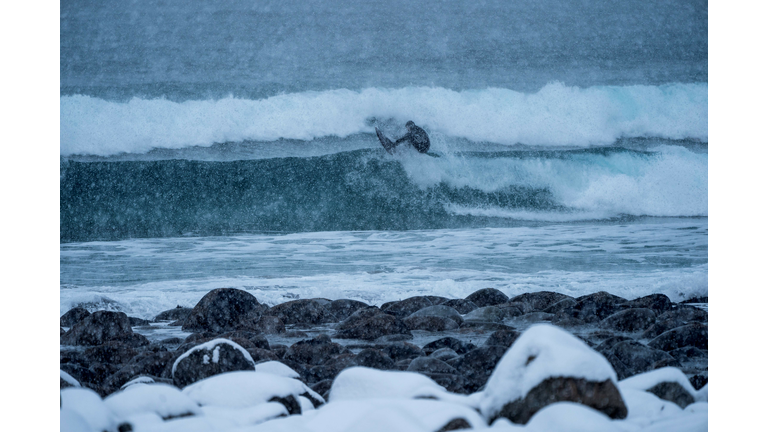 Surfing in the Arctic Circle - Getty Images