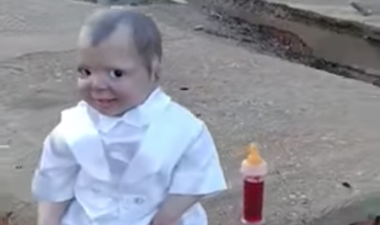 vampire baby doll with eyes that follow you