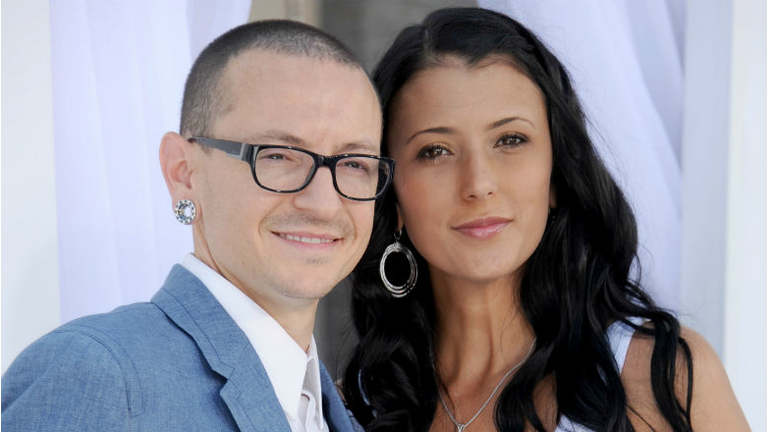 Chester Bennington and his widow, Talinda