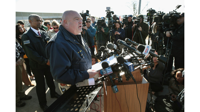 Police Chief Michael Hansen updates the media 