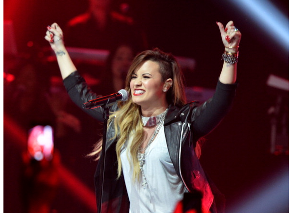 Demi Lovato Performs on the iHeartRadio Stage