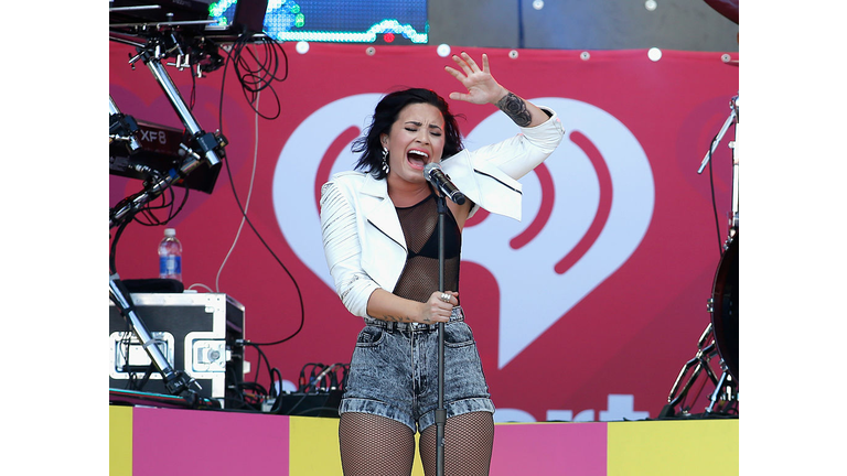 Demi Lovato Performs on the iHeartRadio Stage