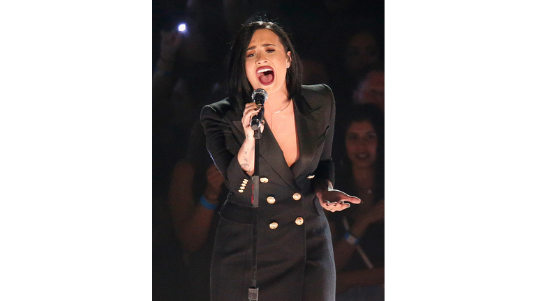 Demi Lovato Performs on the iHeartRadio Music Awards Stage