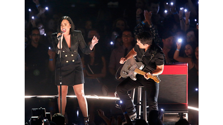 Demi Lovato Performs on the iHeartRadio Music Awards Stage