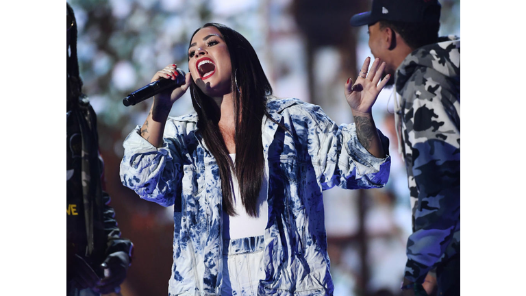 Demi Lovato at the iHeartRadio Music Festival