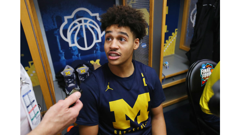 Jordan Poole #2 of the Michigan Wolverines