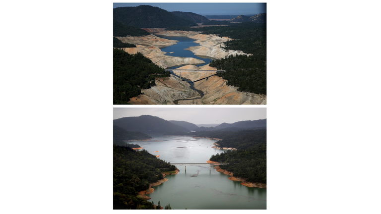 California Drought Before and After