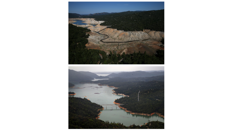 California Drought Before And After