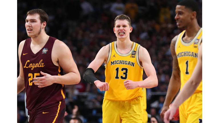 Moritz Wagner #13 of the Michigan Wolverines 