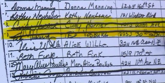 Corbett ballot petition. Photo by WHO TV