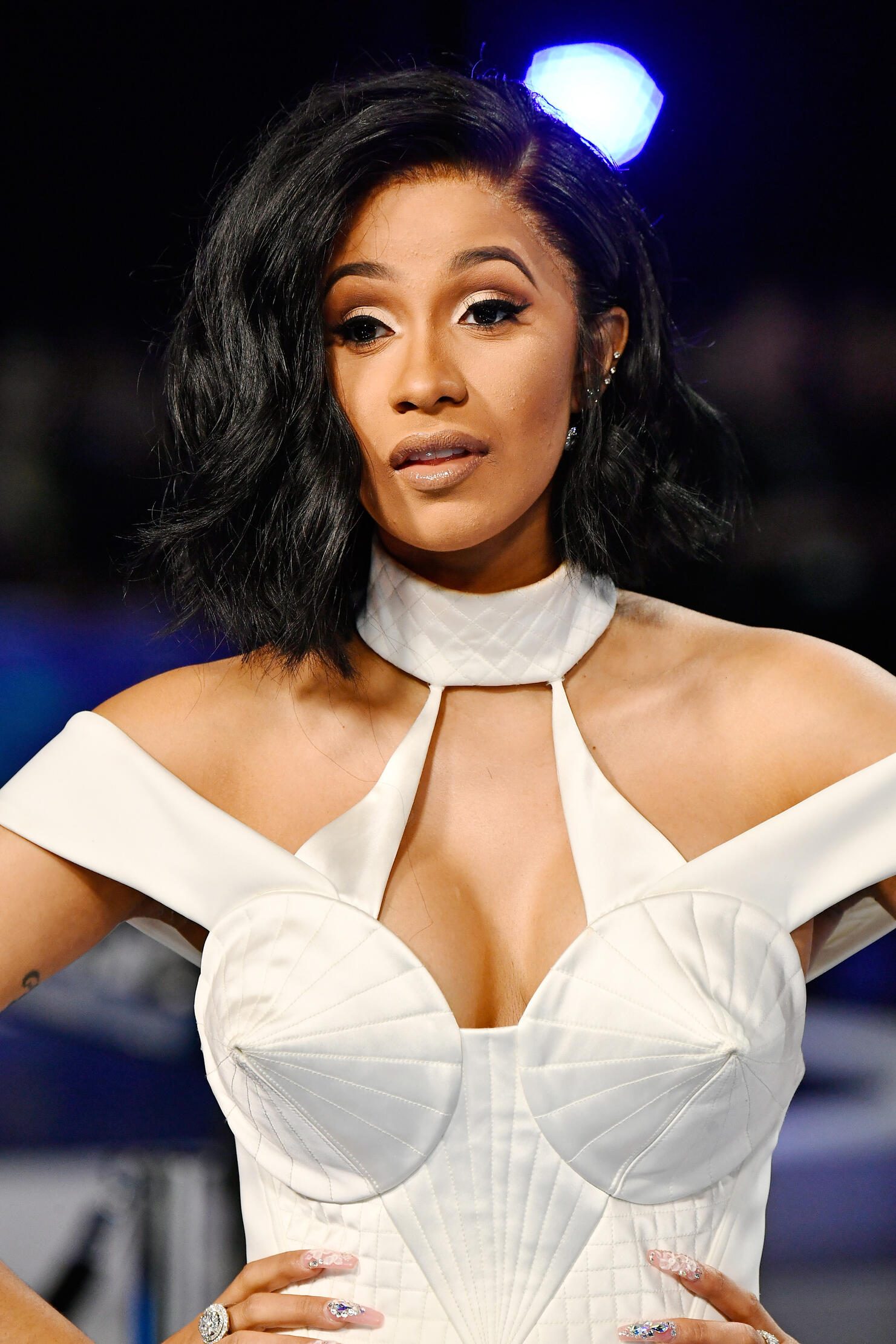 Cardi B Wig Mid Length Side Part