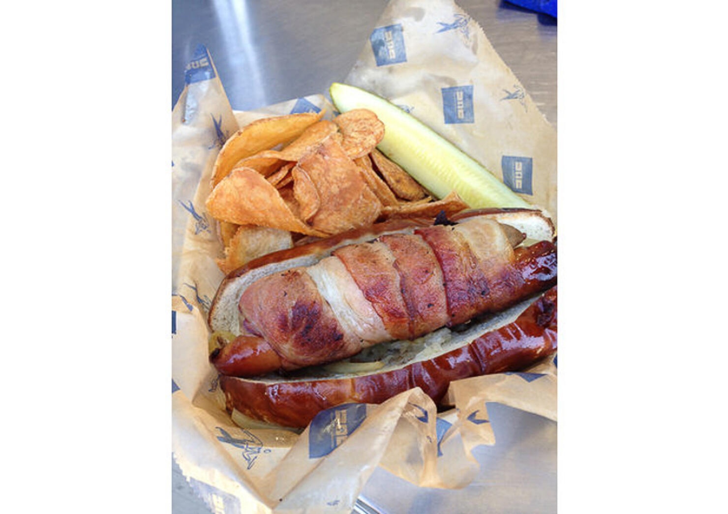 Blog About a Dog: Seattle Mariners: Bacon-Wrapped Hot Dog