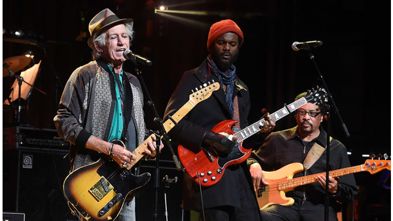 Keith Richards, Gary Clark Jr Perform at Love Rocks NYC