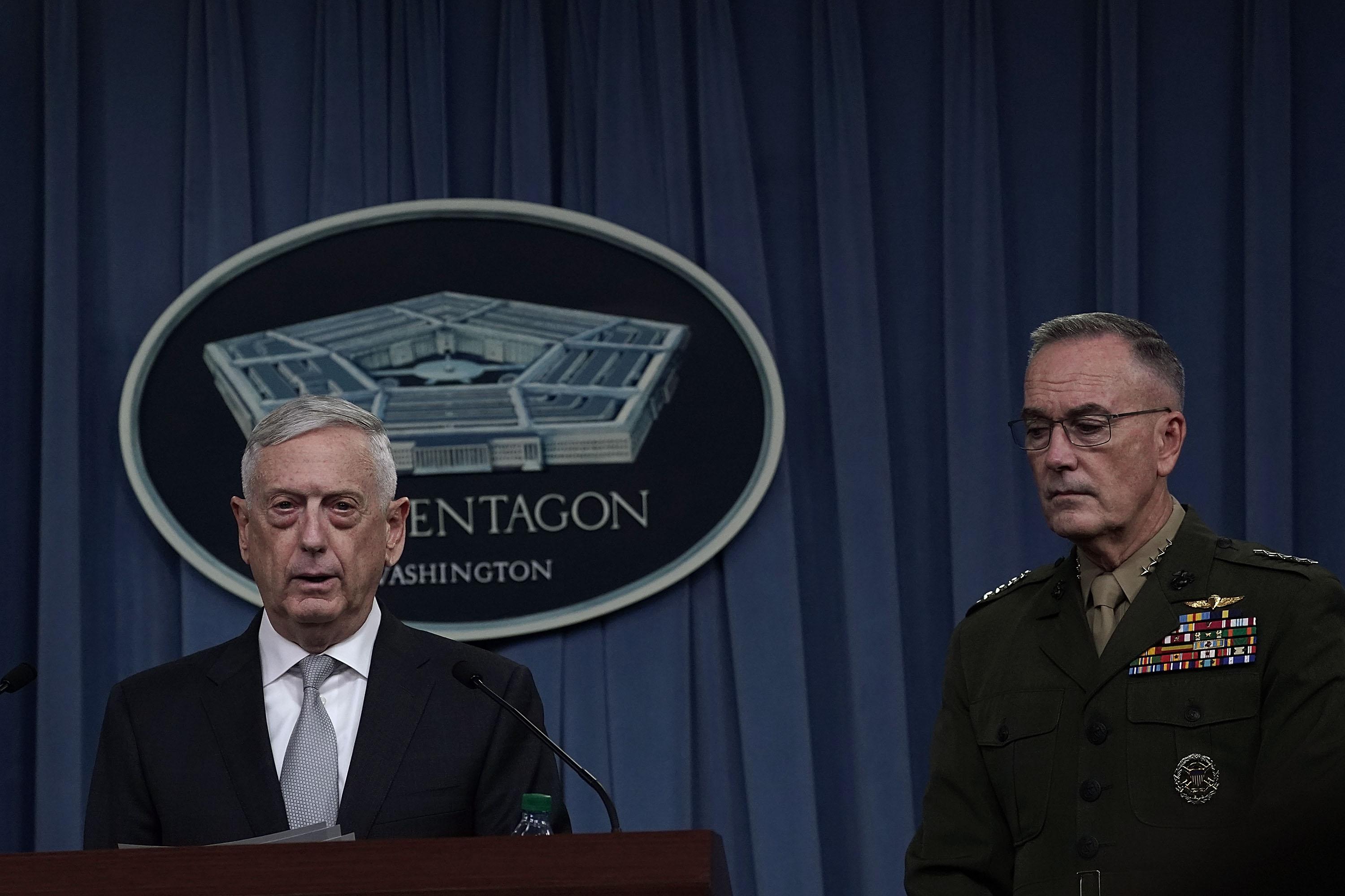 Secretary Mattis: Trump Ordered Strikes To Degrade 'Syrian War Machine ...