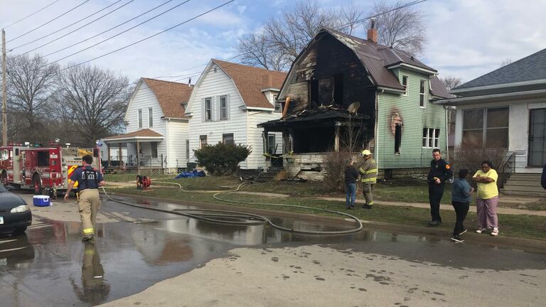 Woman and young boy die in Waterloo house fire Sunday.  KCRG TV 9