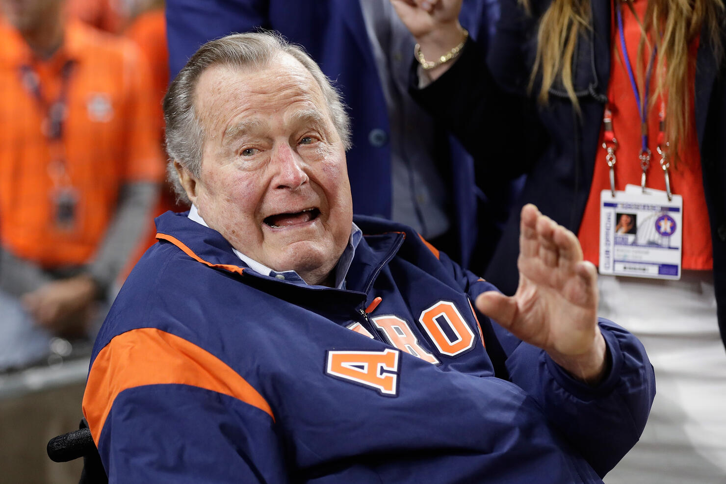 President George H.W. Bush hospitalized on Monday