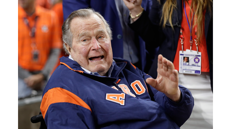 President George H.W. Bush hospitalized on Monday