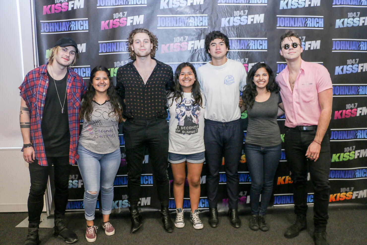 5 Second Of Summer Meets With Fans @ 104.7 KISS FM
