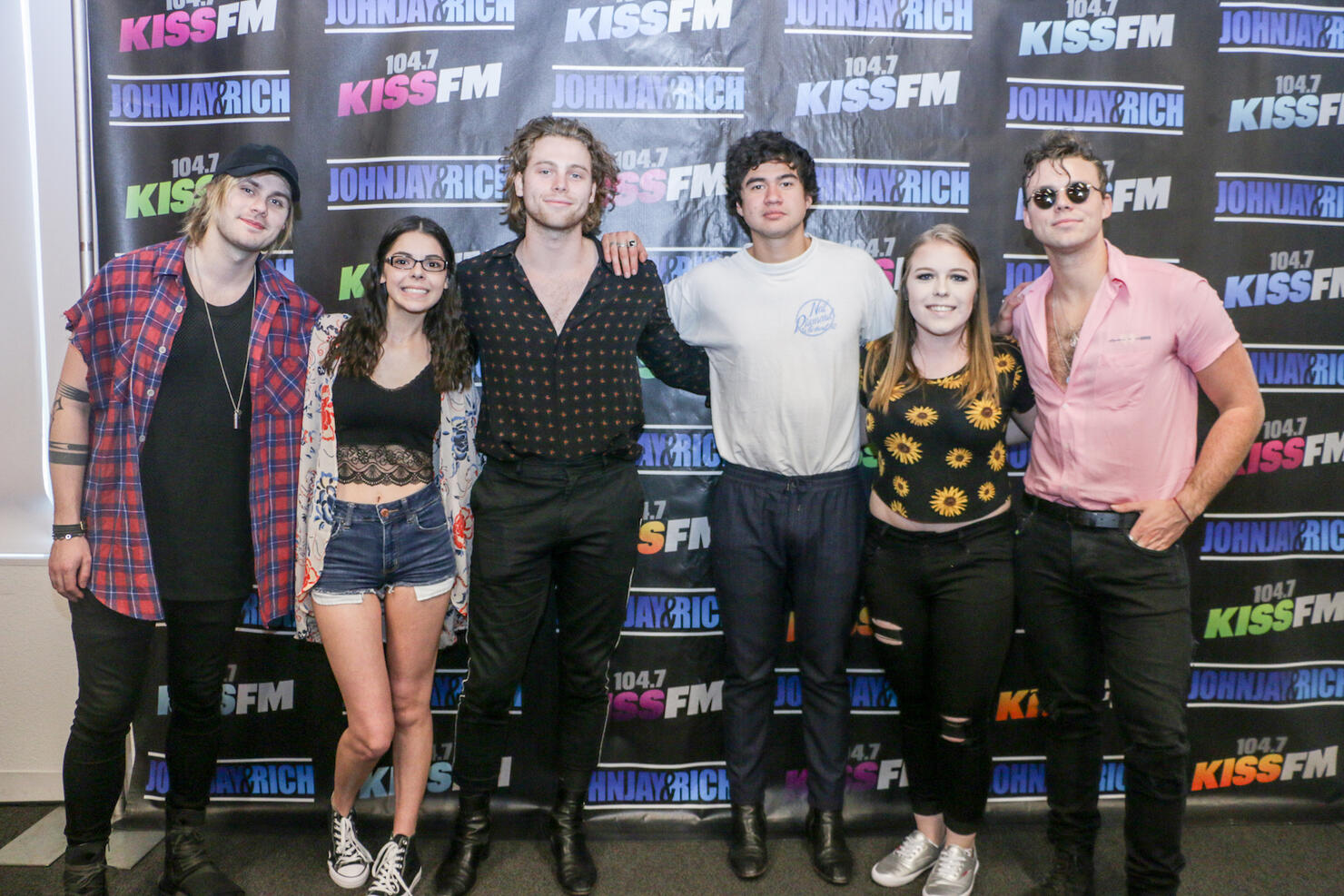 5 Second Of Summer Meets With Fans @ 104.7 KISS FM