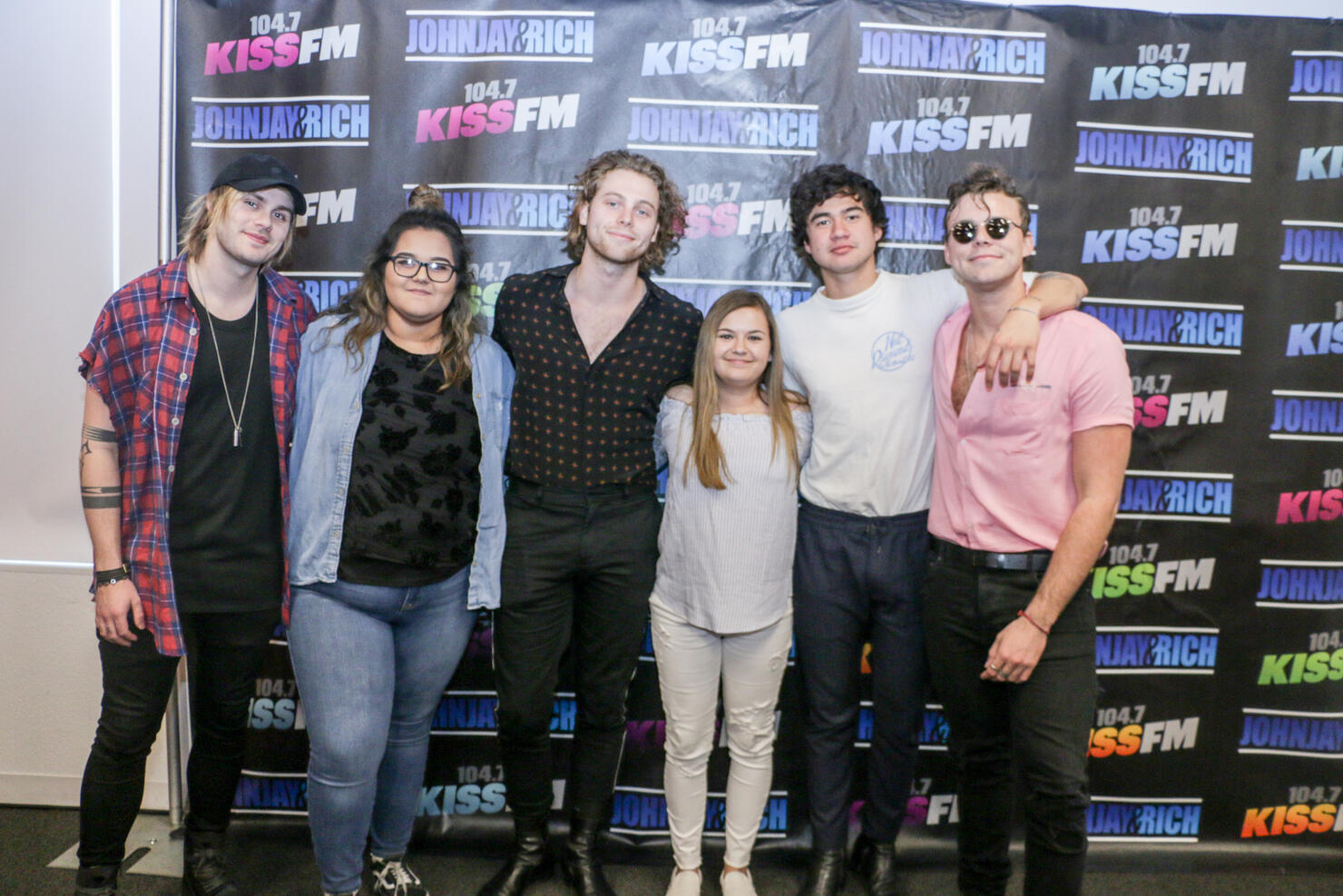 5 Second Of Summer Meets With Fans @ 104.7 KISS FM