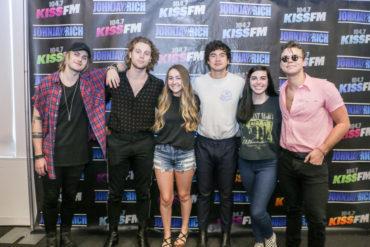 5 Second Of Summer Meets With Fans @ 104.7 KISS FM