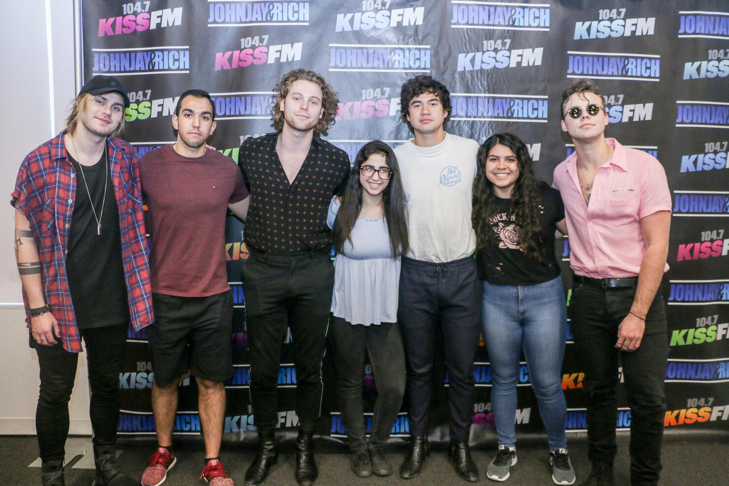 5 Second Of Summer Meets With Fans @ 104.7 KISS FM
