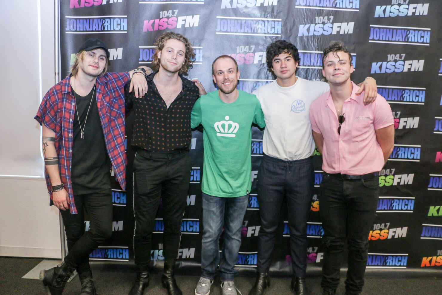 5 Second Of Summer Meets With Fans @ 104.7 KISS FM