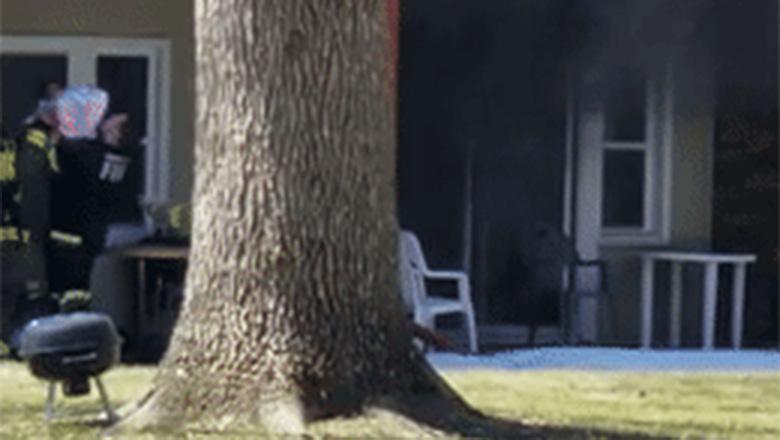 Firefighter Catches Infant Tossed From Balcony Of Burning Building | iHeart