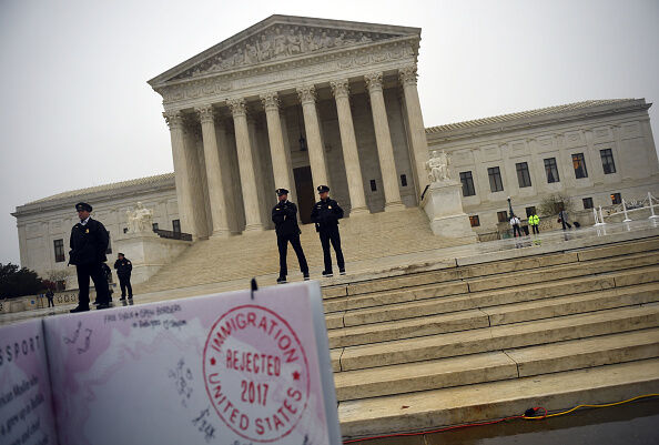 Demonstration Outside U.S. Supreme Court