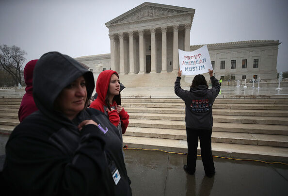 Demonstration Outside U.S. Supreme Court