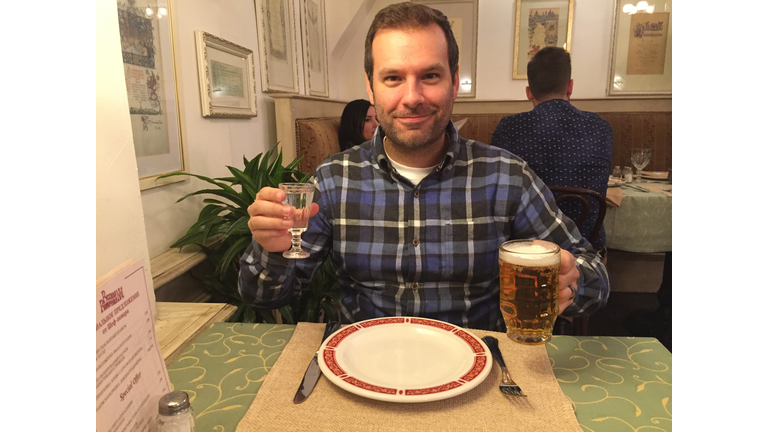 Vodka and beer in St. Petersburg