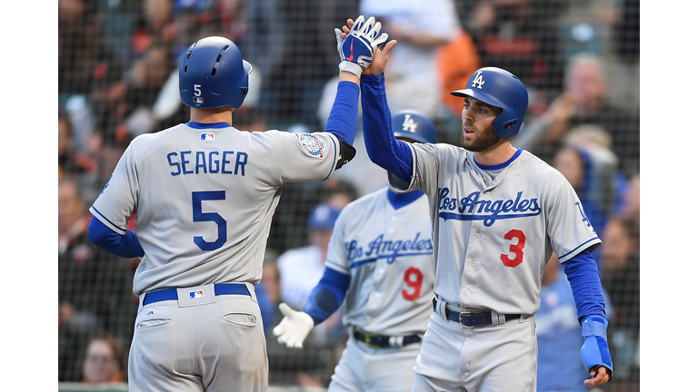 Dodgers Chris Taylor and Corey Seager 