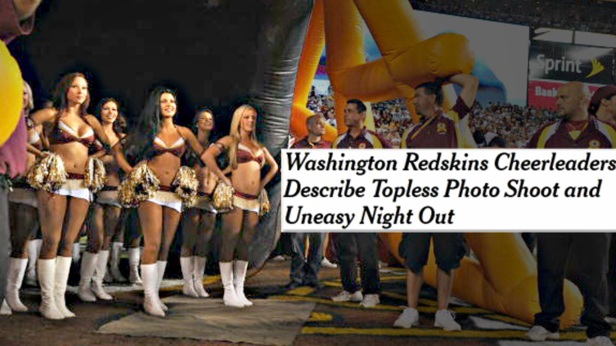 Washington Redskins Cheerleaders Describe Topless Photo Shoot and Uneasy  Night Out - The New York Times