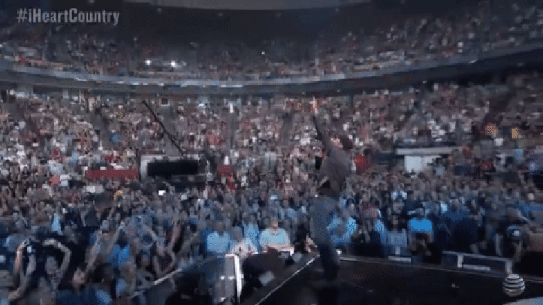 Luke Bryan performs live at the iHeartCountry Festival