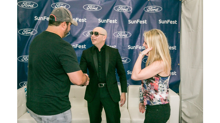 Pitbull Meet & Greet - SunFest 2018