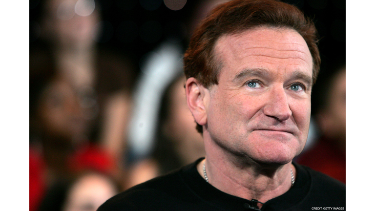 NEW YORK - APRIL 27: Actor Robin Williams appears onstage during MTV's Total Request Live at the MTV Times Square Studios on April 27, 2006 in New York City. It was announced on August 9, 2006 that Williams is seeking treatment for alcoholism after being sober for 20 years. (Photo by Peter Kramer/Getty Images)